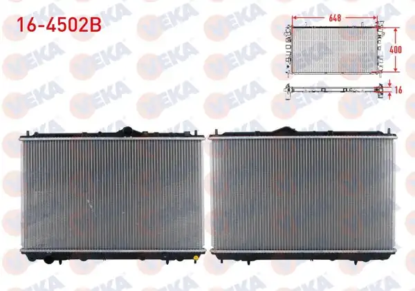 VEKA 16-4502B | Su Radyatörü Brazing Volvo S40 1.6I A-T / M-T 1995-2003