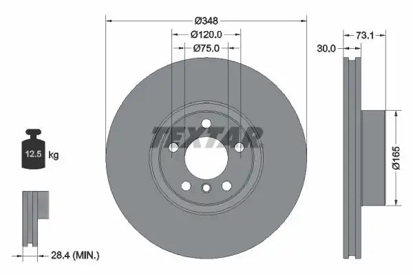 TEXTAR 92320505 | Fren Diski F 26 Ön Sağ