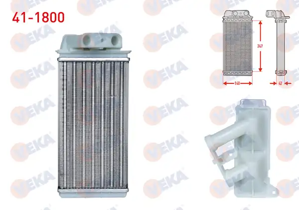 VEKA 41-1800 | Kalorifer Radyatörü Mekanik Fiat Albea 1 3 Mjt 2003 2007