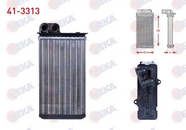 VEKA 41-3313 | Kalorifer Radyatörü Mekanik Peugeot 406 8b 1 6 1995 1998