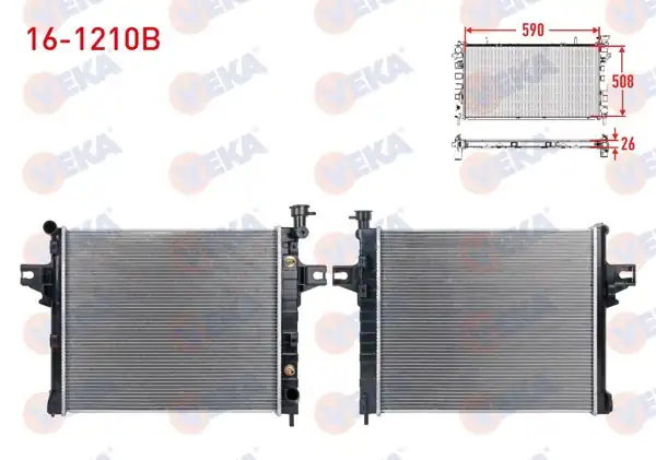 VEKA 16-1210B | Su Radyatörü Brazing Jeep Grand Cherokee II (Wj,Wg) 4.7 V8 A-T 1998-2005