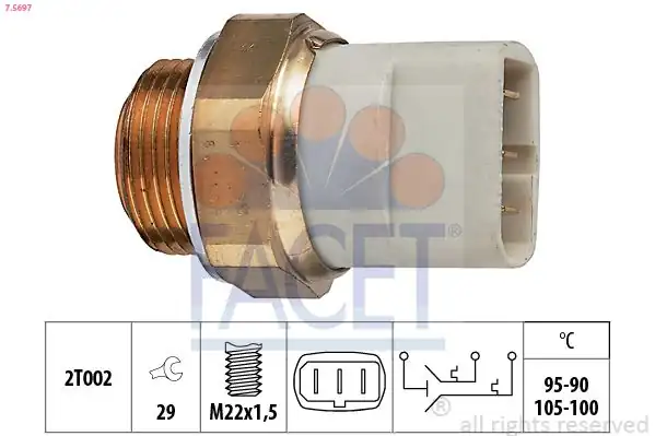 FACET 75697 | Radyatör Fan Müşürü Mercedes Vito 638 30 D 97 03