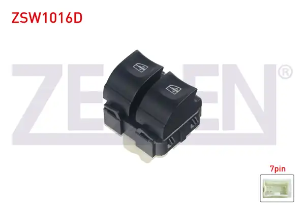 ZEGEN ZSW1016D | Cam Açma Anahtarı Çiftli Beyaz Soketli Beyaz Işık Otomatik Kaldırma 7