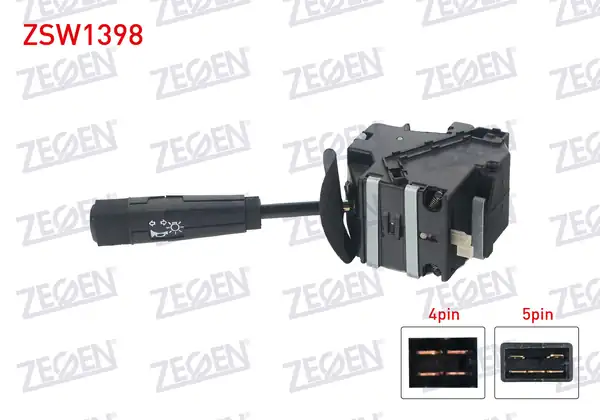 ZEGEN ZSW1398 | Far Sinyal Kumanda Kolu 9 Pin Renault R9 R11 1985 2000