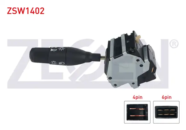 ZEGEN ZSW1402 | Far Sinyal Kumanda Kolu 10 Pin Renault R19 Clio İ 1988 2000