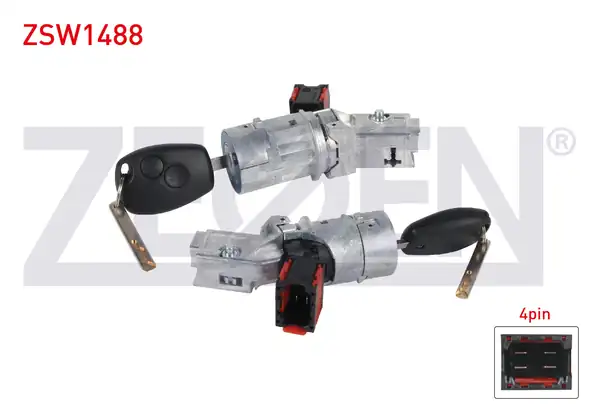ZEGEN ZSW1488 | Kontak Komple Metal Gövde Renault Clio III 2005 2012 Kangoo Fluence Master III 2008 Dacia Logan II Sandero II 2012