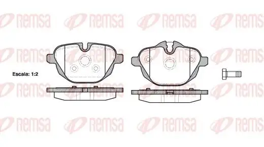 REMSA 1421-00 | Fren Balatası Arka Bmw 5 F10 F11 Z4 E89 X3 F25 X4 F26