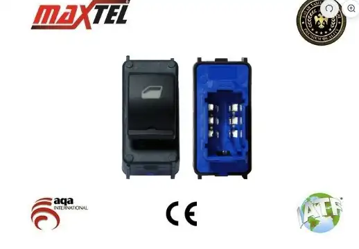 MAXTEL 18211044 | Cam Açma Kumanda Anahtarı Ön Arka Sağ Sol P301 C Elysee Mavi