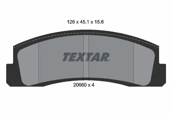 TEXTAR 2066001 | Fren Balatası Lada Niva Ön