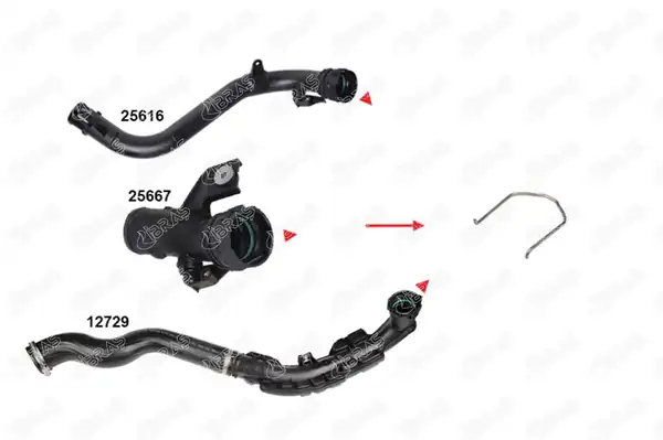 IBRAS 25618 | Turbo Hortum Tutucu Yay Metal Juke F15 Qashqai J10 Nv200 1 5 2 5 dCi 06 10 Adet