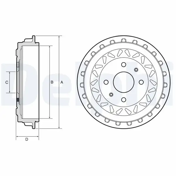 DELPHI BF663 | Fren Kampanası Arka Fiat 500 2020