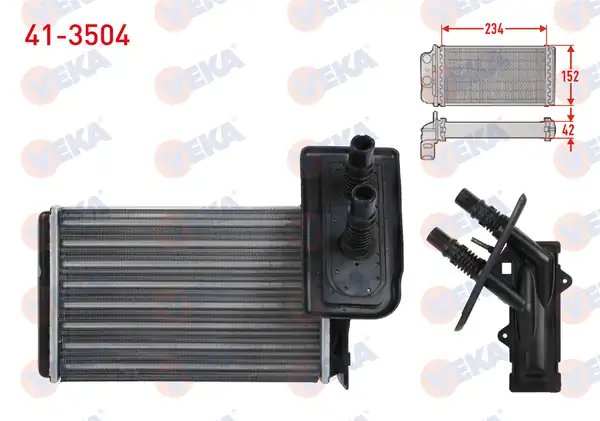 VEKA 41-3504 | Kalorifer Radyatörü Mekanik Renault Kangoo Kc0 1 1 5 dCi 1998 2008