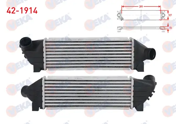 VEKA 42-1914 | Turbo Radyatörü İntercooler Ford Transit V184 2 0 Dı 2 0 TDCI M T 2000 2006