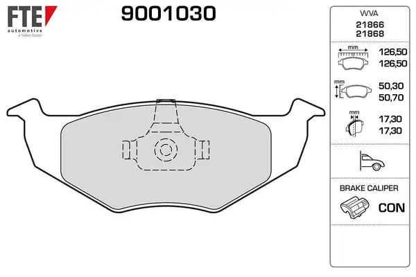 FTE 9001030 | Fren Balatası Polo 94 Ön