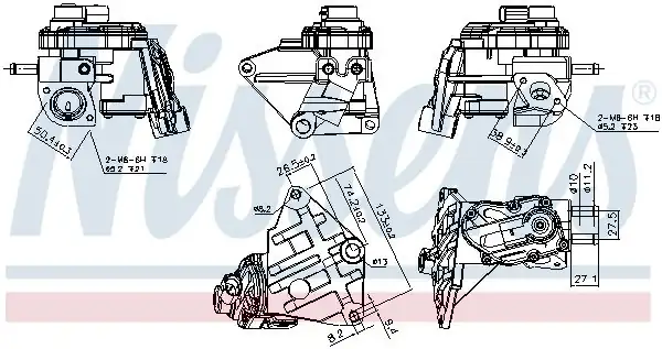 NISSENS 98348 | Egr Valfi Golf V Passat Jetta A3 BLR Bvy Bvz Bly 2 0 FSI 04