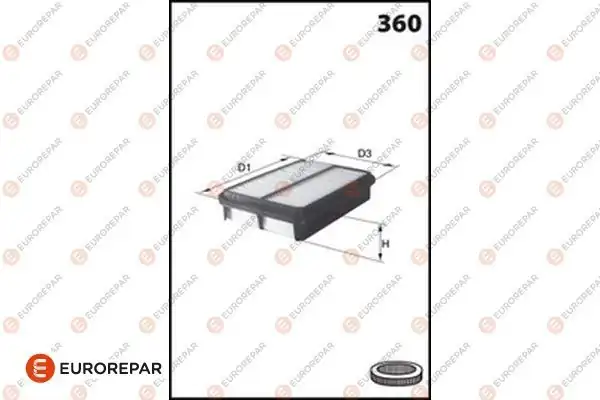 EUROREPAR 1682343980 | Hava Filtresi Mazda Cx5 12-17 2.2 D 12-17