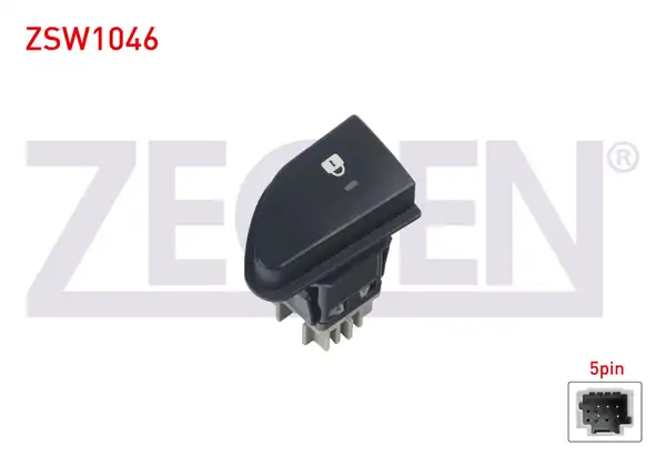 ZEGEN ZSW1046 | Kapı Kilit Anahtarı 5 Pin Renault Clio IV Captur 2012 Dacia Duster 2012