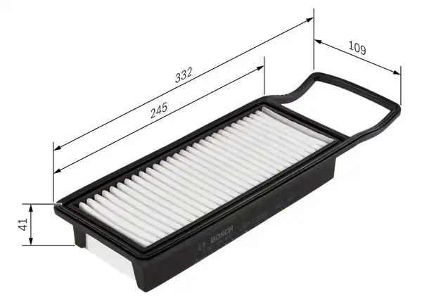 BOSCH 1987429191 | Hava Filtresi Jazz II (Gd_, Ge3, Ge2) 02-081.3 İdsi (Gd1) 1.2 İ-Dsı (Gd5, Ge2) Jazz 02-05 1.2 1.4 8V
