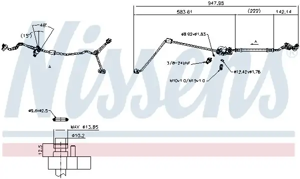 NISSENS 840130 | Klima Borusu F 20 22 23 30 32 33 34 36 N 13 20 47
