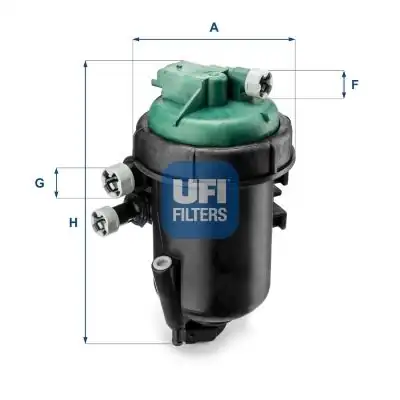 UFI 55-173-00 | Mazot Filtresi Fiat 500 Panda Punto 1 3 D Multijet
