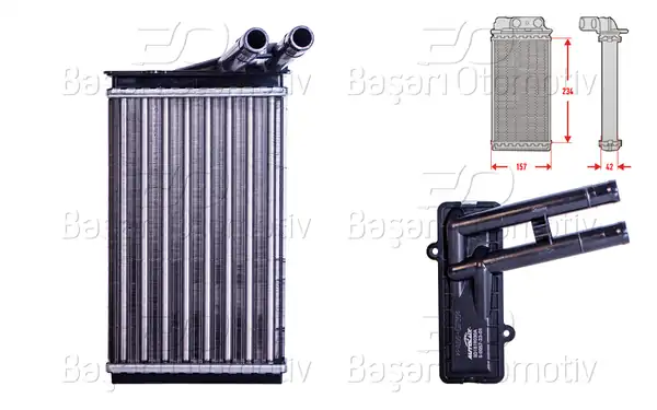 AUTOLUX 1143003-22 | Kalorifer Radyatörü Mekanik 230x155 mm VW Passat 1 8 T1 9 TDI 2 0 2 3 2 5 TDI A80 A4 1 6 1 8 T1 9 TDI 2 4 2 5 TDI Superb 1 1996