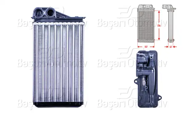 AUTOLUX 3143018-22 | Kalorifer Radyatörü Mekanik M-T A-T 234x157x42 mm Peugeot207 1 4 1 6 Hdi 16v 1 6t2006 2013