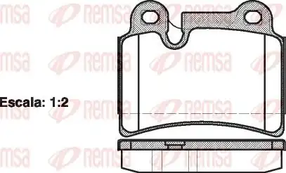 REMSA 1240-00 | Fren Balatası Touareg 7la 7l6 7l7 10 02 Xx
