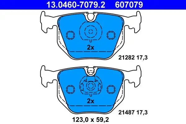 ATE 13 0460 7079 2 Arka Fren Balatası Bmw E46 E52 E53 E83 Range Rover 02 09