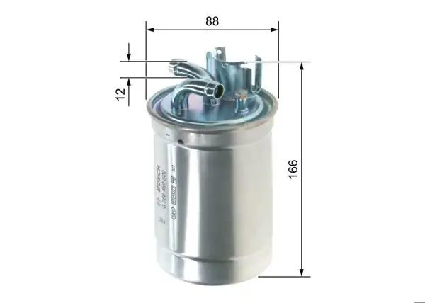 BOSCH 0986450509 | Mazot Filtresi VW Passat, Audi A4 A6 A8, Skoda Superb 2.5 TDI 97-08