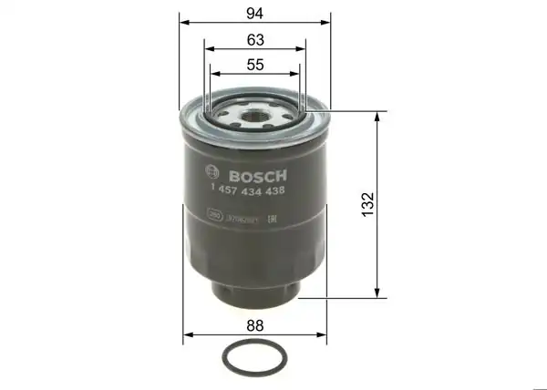 BOSCH 1457434438 | Mazot Filtresi L200 07-2.5D / Hilux / Navara / Bt50 / Ranger