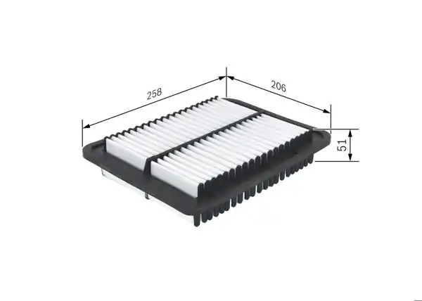 BOSCH F026400353 | Hava Filtresi Mitsubishi Lancer/ASX/Outlander, C4 Aircross, Peugeot 4008