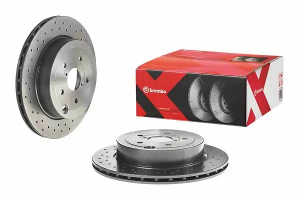 BREMBO 09.A198.1X | Fren Diski Arka Xtra Subaru | 2 Adet
