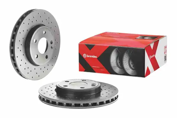 BREMBO 09-B344-4X | Fren Diski Ön Mercedes A Serisi W176 12 B Serisi W246 11 GLA 200 13 Delikli 2 Adet