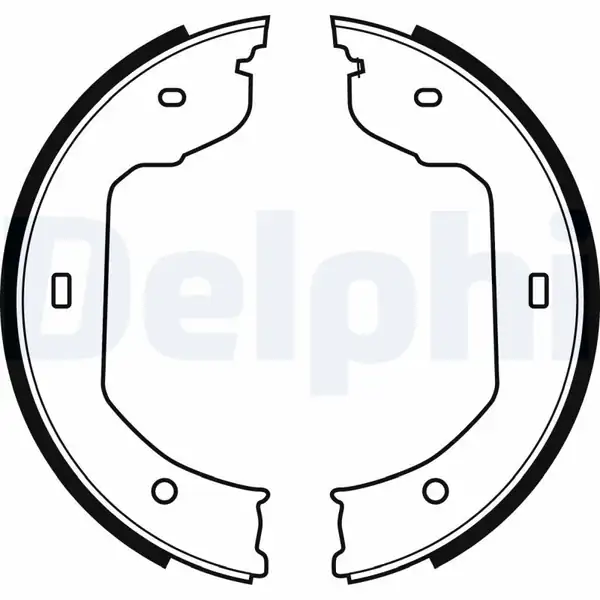 DELPHI LS1920 | El Fren Balatası Pabuclu Bmw E46 E60 E65 VW Touareg T5 Q7 00 10 185x30