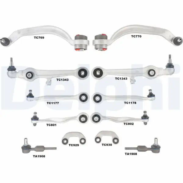DELPHI TC1900KIT | Salıncak Tamir Kiti Audi A4 A6 VW Passat Skoda Superb İ 01 05