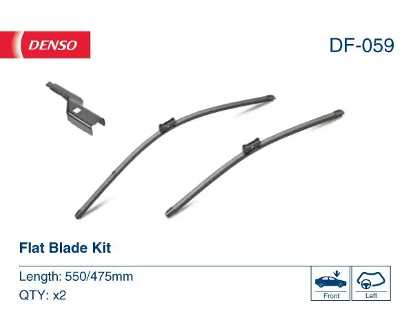 DENSO DF-059 | Silecek Seti 550-500 mm Jeep Renegade 14- Mercedes X204 08-15