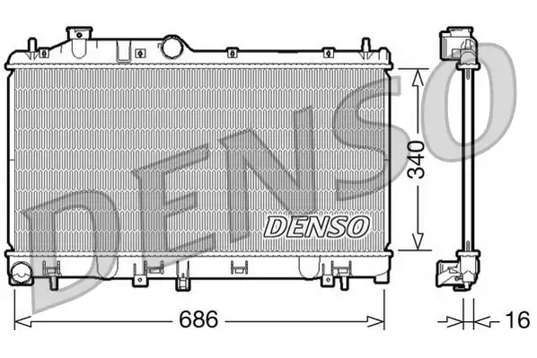 DENSO DRM36007 | Su Radyatörü (Subaru Legacy-Outbacy 03 /)