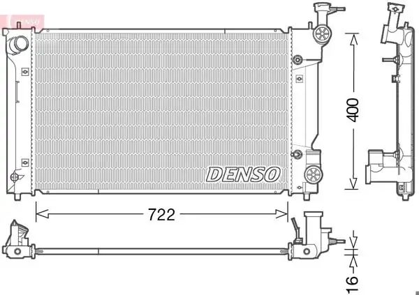 DENSO DRM50098 | Su Radyatörü Lexus Is III-E3-250 400×736X16 13 -