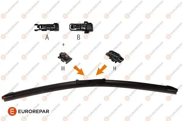 EUROREPAR 1635454580 | Psa / Erp Sağ Silecek Süpürgesi Bipper 475mm | 1 Adet
