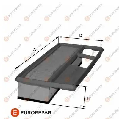 EUROREPAR 1680348680 | Psa / Erp Hava Filtresi Combo D 10-A13fd Doblo 10 > 1.3Dt Mpv Van Mtj (834732)