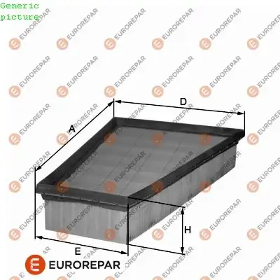 EUROREPAR 1680353380 | Hava Filtresi Ford Fiesta VI / B-Max / Courier 1.4-1.6 TDCI CN119601AD