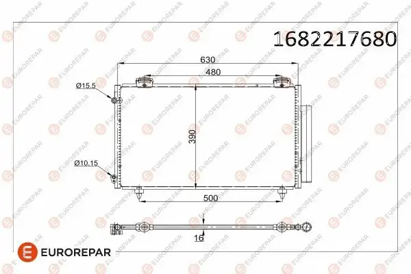 Eurorepar 1682217680 Klima Radyatörü Toyota Corolla E12 97 00