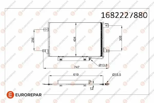 Eurorepar 1682227880 Klima Radyatörü Mercedes Benz Sprinter