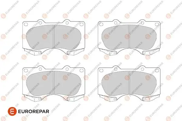 EUROREPAR 1682322180 | Ön Fren Balatası Toyota Hilux (2009–2012) / Land Cruiser (2003→) / Mitsubishi Pajero (2007–2012)