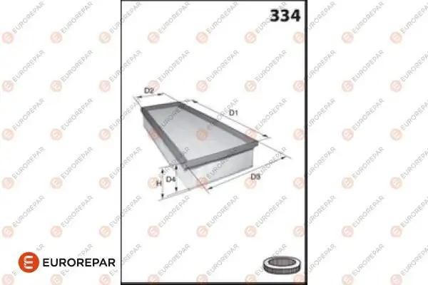 Eurorepar 1682344580 Hava Filtresi 1f40 F52 2f45 F46 X1 F48 X1 F49 X2 F39 Bm 14 19