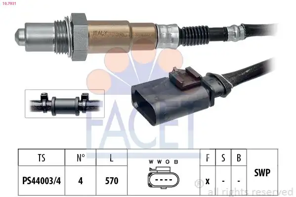 FACET 10-7931 | Oksijen Sensörü Mercedes S202 W204 S204 W211