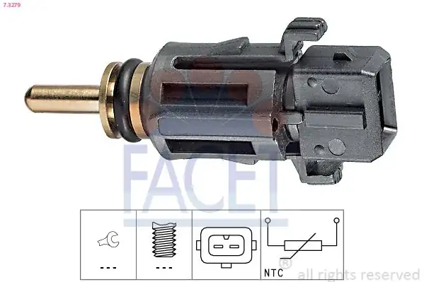 FACET 7.3279 | Hararet Müşürü M 52 54 Hortumun Üstünde BMW E46 E81 E87 E90 E91