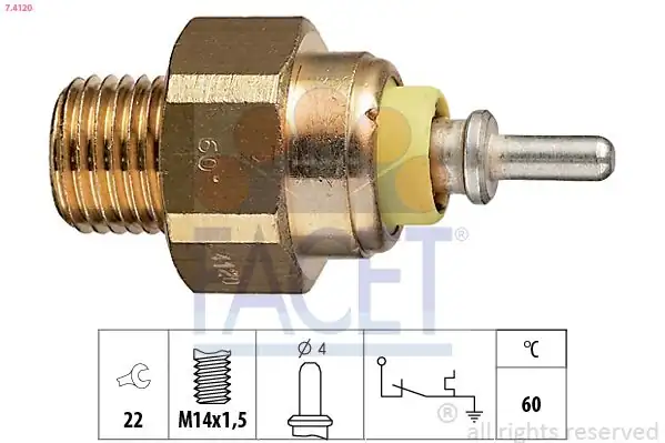 FACET 7-4120 | Devirdaim Müşürü M102 Katalizatorlu 190 W201 85 93 W124 85 93 S124 85 92 C124 87 92