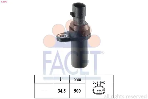 FACET 9.0377 | Krank Mil Sensörü Doblo III Bravo II Linea Punto 500 1.4