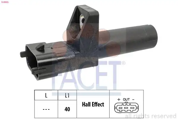 FACET 9.0655 | Krank Sensörü Om654 M271 Om642 Om651 M282 E Class W212 W213 10 > C Class W204 W205 11 >